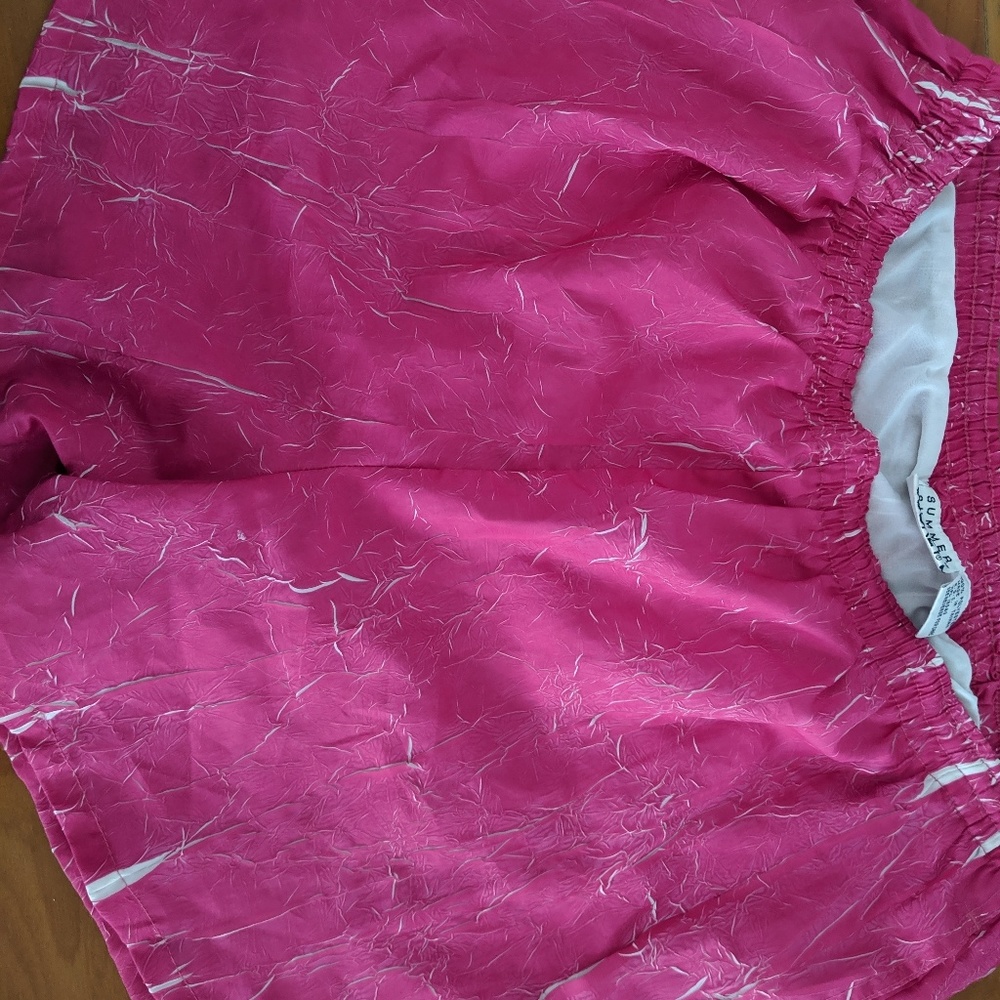 5/$25 Pink Retro Sports Shorts